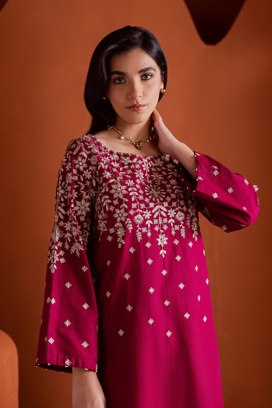 Cherry on top 2Pc - Embroidered Lawn Dress