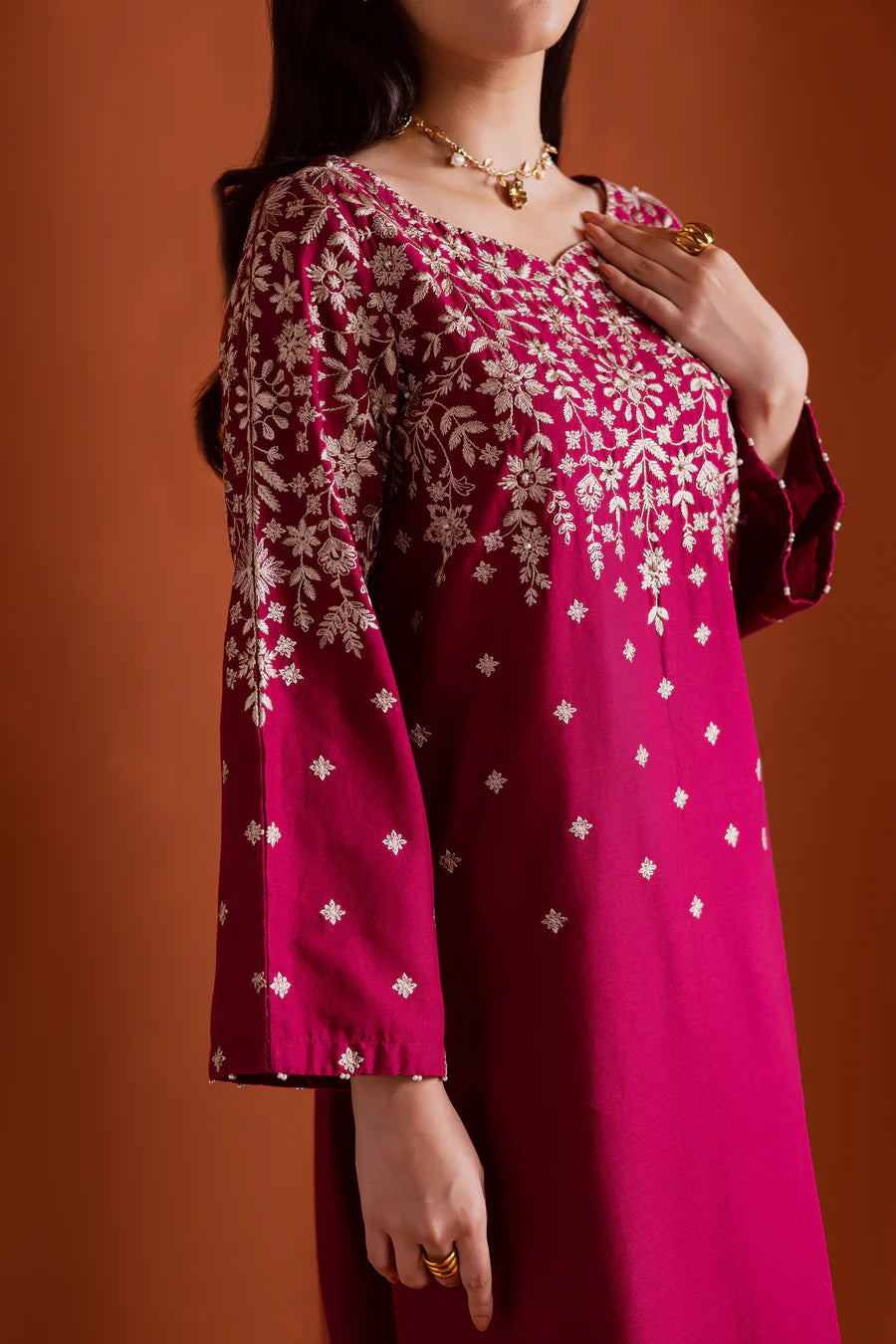 Cherry on top 2Pc - Embroidered Lawn Dress