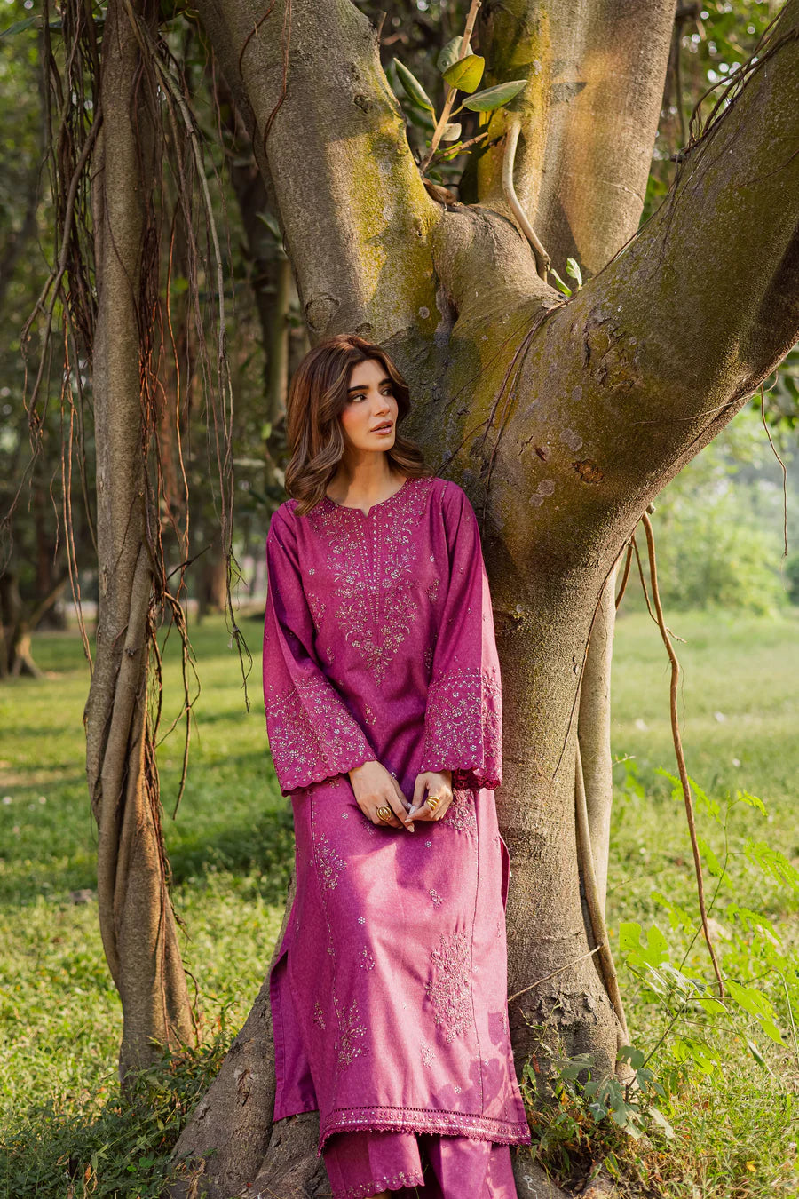 Eyter 2Pc - Embroidered Lawn Dress
