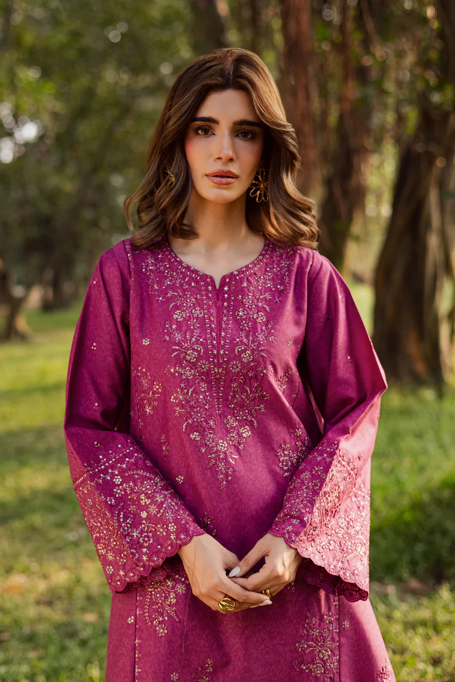 Eyter 2Pc - Embroidered Lawn Dress