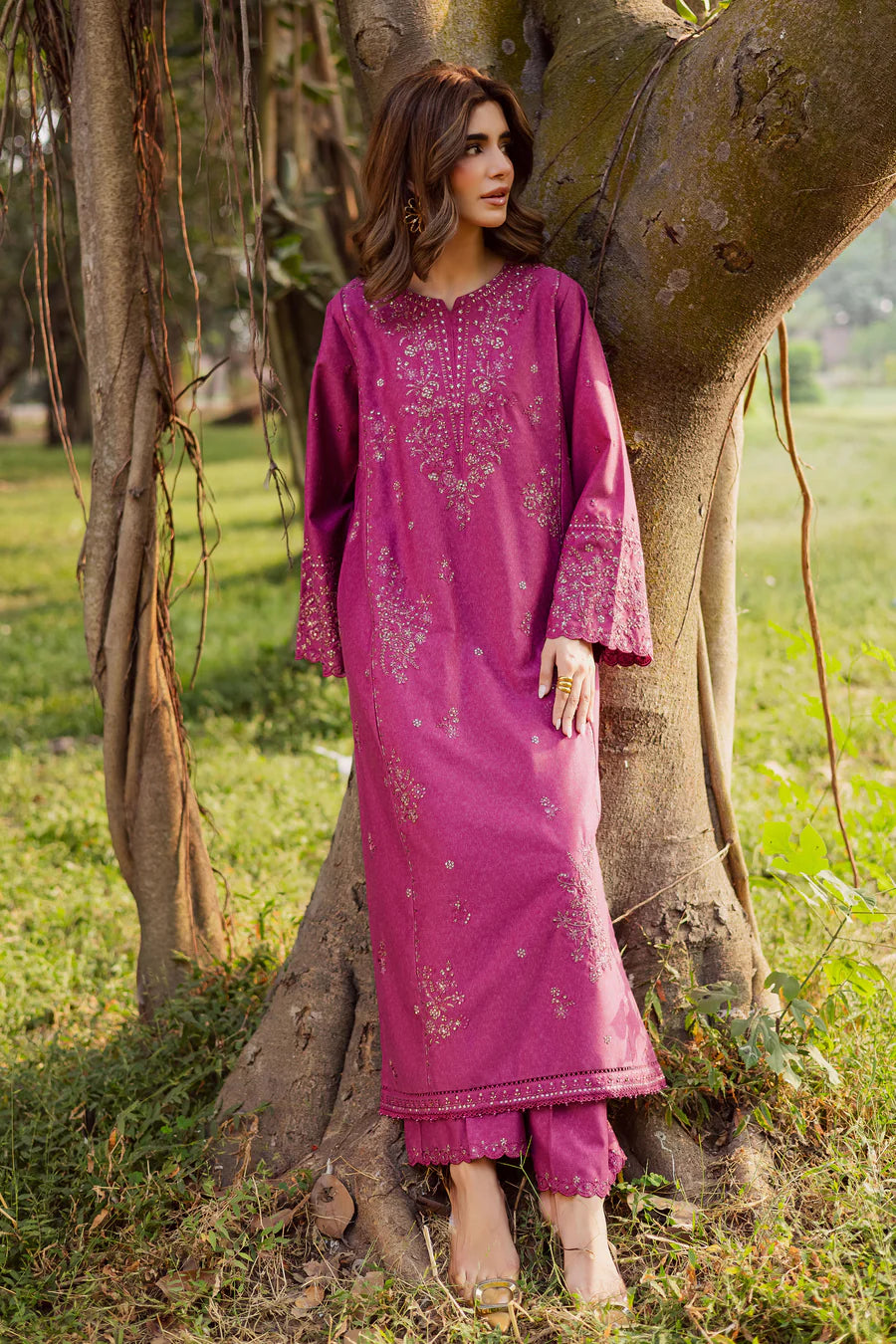 Eyter 2Pc - Embroidered Lawn Dress