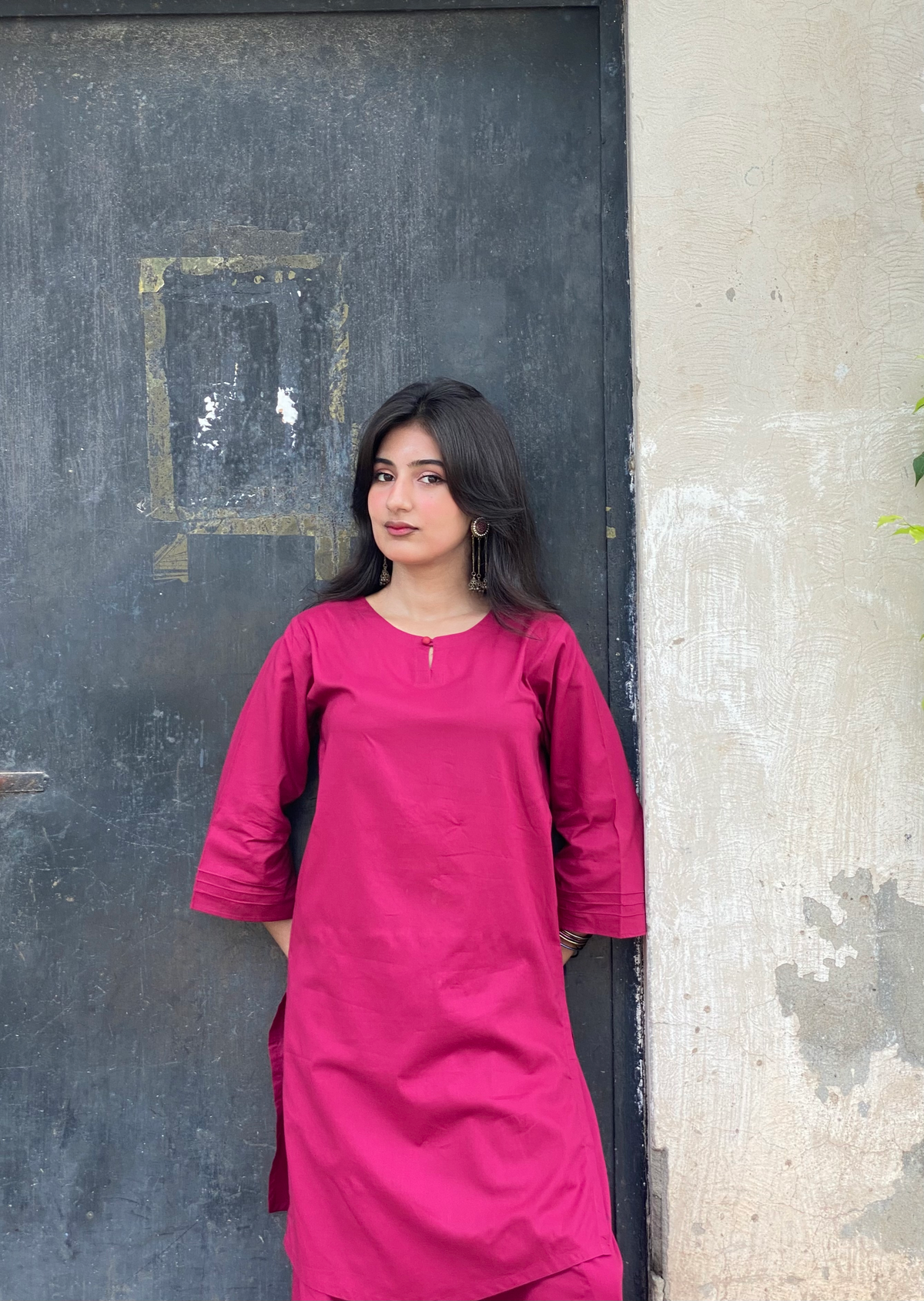 Gulnar 2pc Soild dress