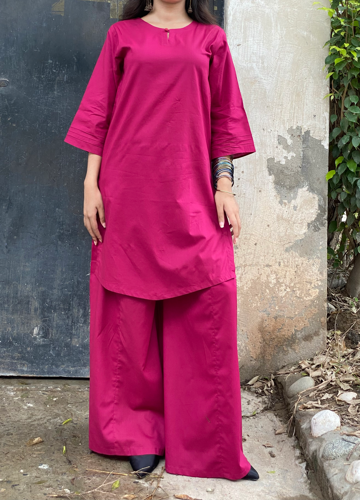 Gulnar 2pc Soild dress