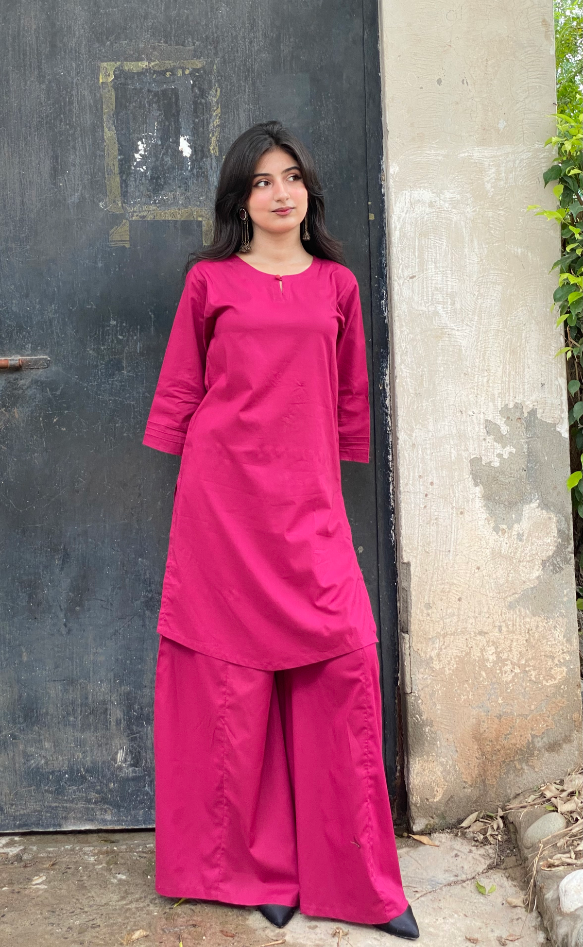 Gulnar 2pc Soild dress