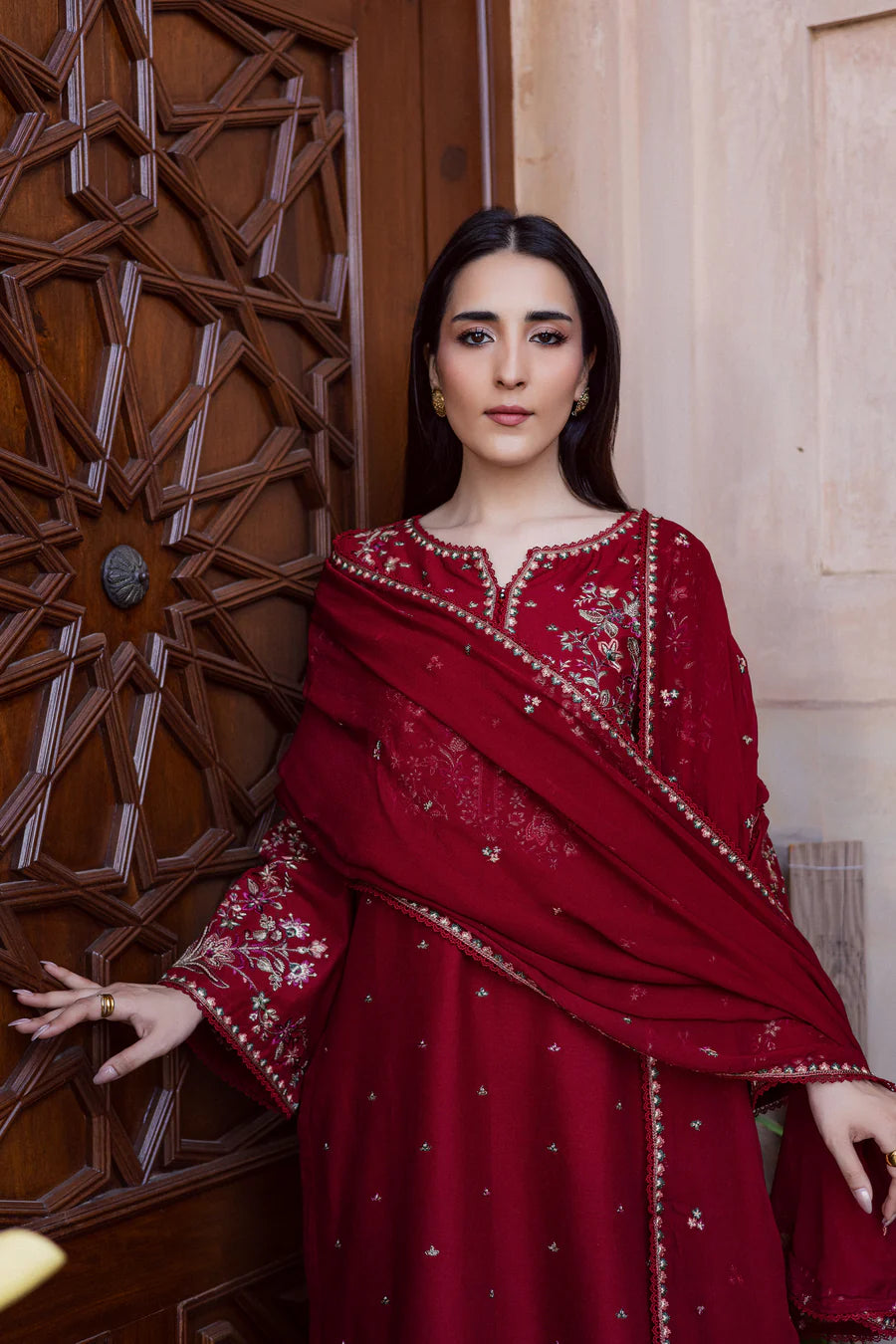 Wild Dream 3Pc - Embroidered khaddar Dress