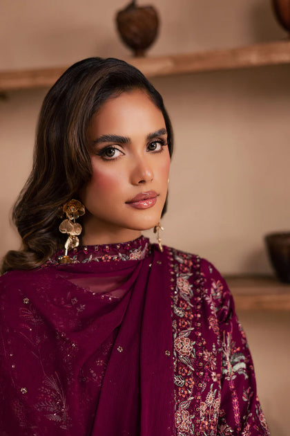 Zeva 3Pc - Embroidered Lawn Dress – Mughaliaz